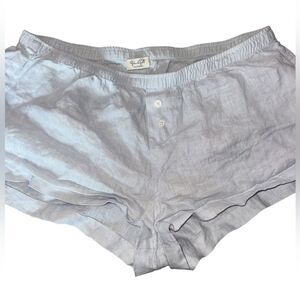 Brandy Melville/ John Galt Light Gray Linen Boxer Shorts